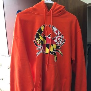 Maryland Crab hoodie medium